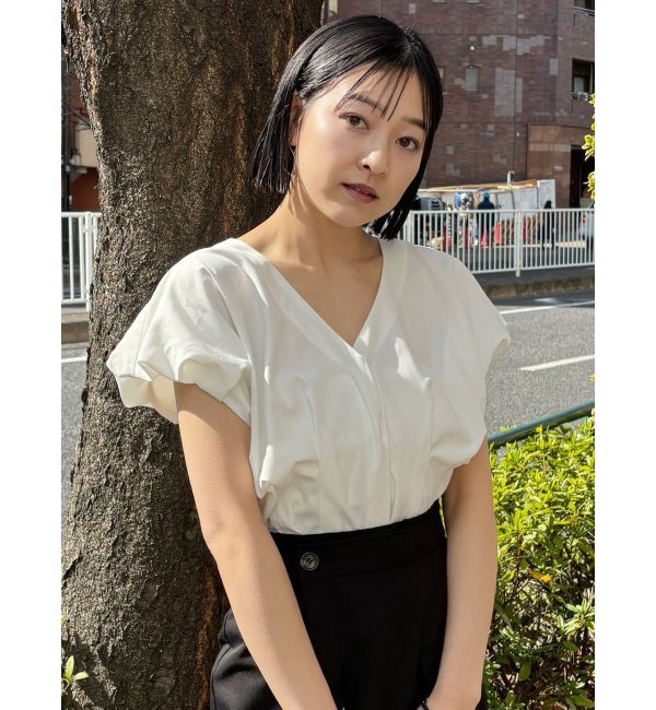 MURUA「2WAYウエストタックショートトップス」|シャツ・ブラウス|