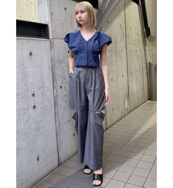 MURUA「2WAYウエストタックショートトップス」|シャツ・ブラウス|