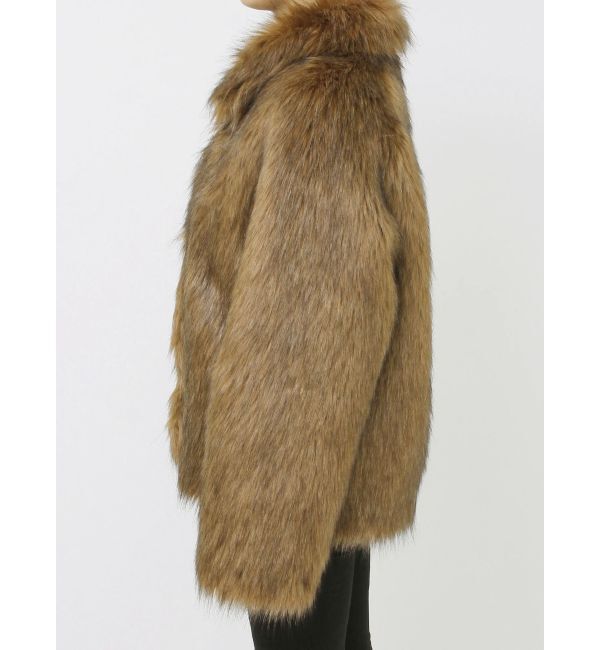 MURUA「フェイクファーラインジャガードコート」|その他|