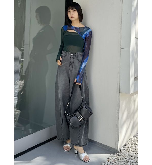 MURUA「メタリックパフミュール」|パンプス|