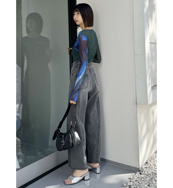 MURUA「メタリックパフミュール」|パンプス|