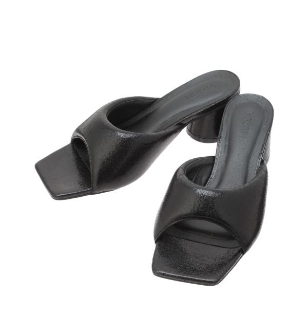 MURUA「メタリックパフミュール」|パンプス|