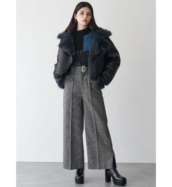 アンイーブンショートフェイクムートンジャケット（MURUA）｜ルミネの