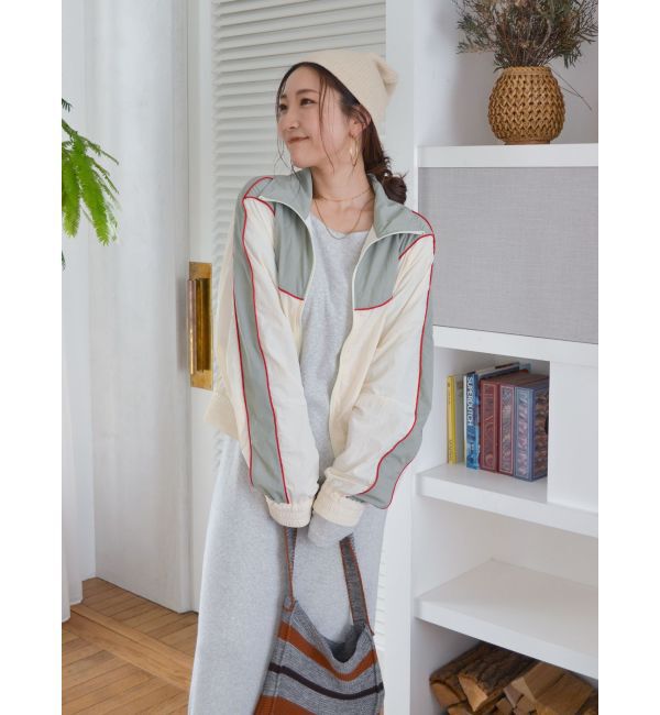 Ungrid「カラーブロッキングナイロンブルゾン」|ブルゾン・スタジャン|