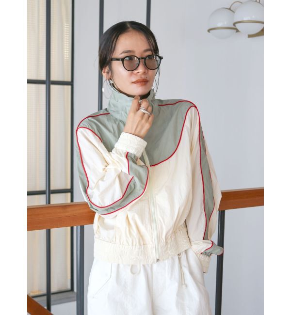 Ungrid「カラーブロッキングナイロンブルゾン」|ブルゾン・スタジャン|