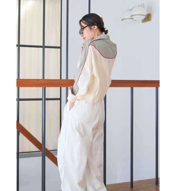 Ungrid「カラーブロッキングナイロンブルゾン」|ブルゾン・スタジャン|