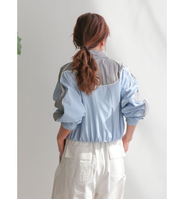 Ungrid「カラーブロッキングナイロンブルゾン」|ブルゾン・スタジャン|