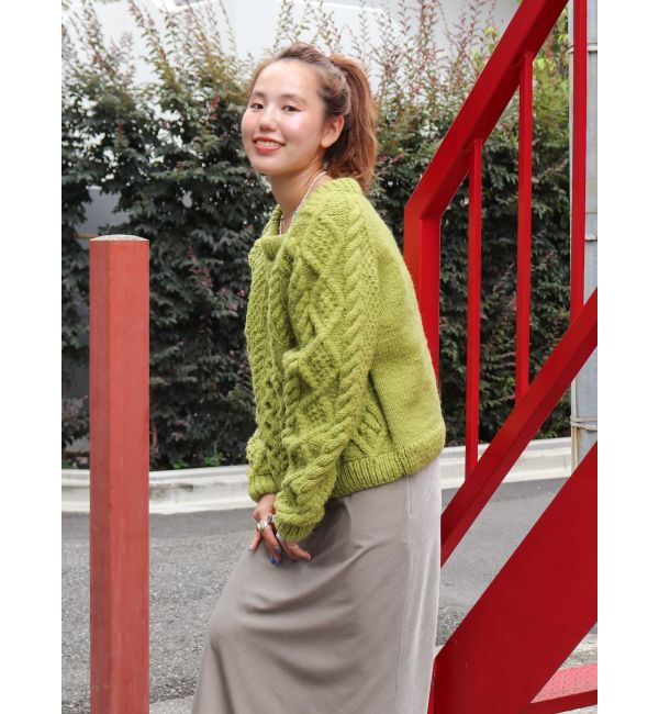 Ungrid「パッチワークケーブルルーズニット」|ニット・セーター|