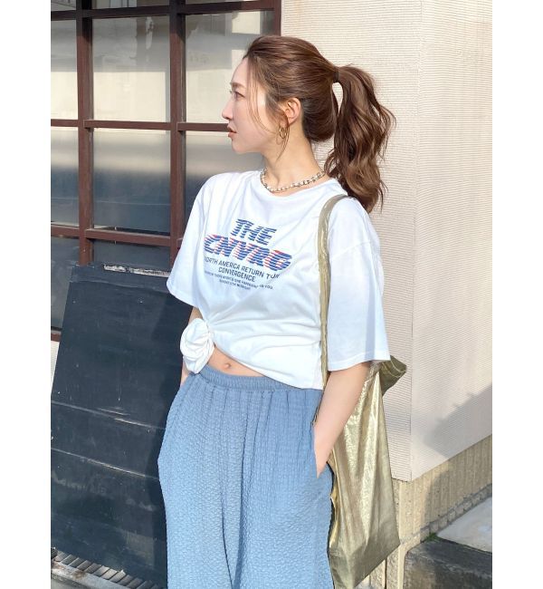 Ungrid「ツアーロゴルーズTee」|Tシャツ・カットソー|