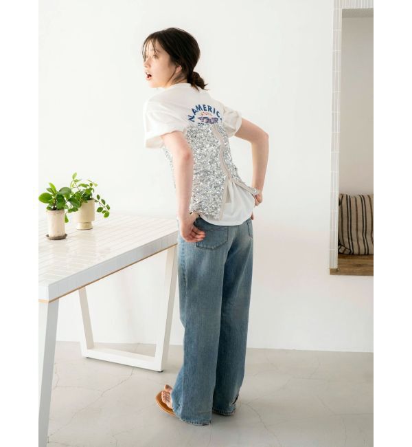 Ungrid「ツアーロゴルーズTee」|Tシャツ・カットソー|