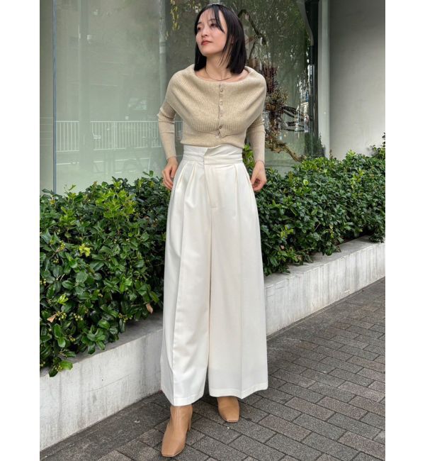 LAGUNAMOON「ビックカラーリブニットプルオーバー」|ニット・セーター|