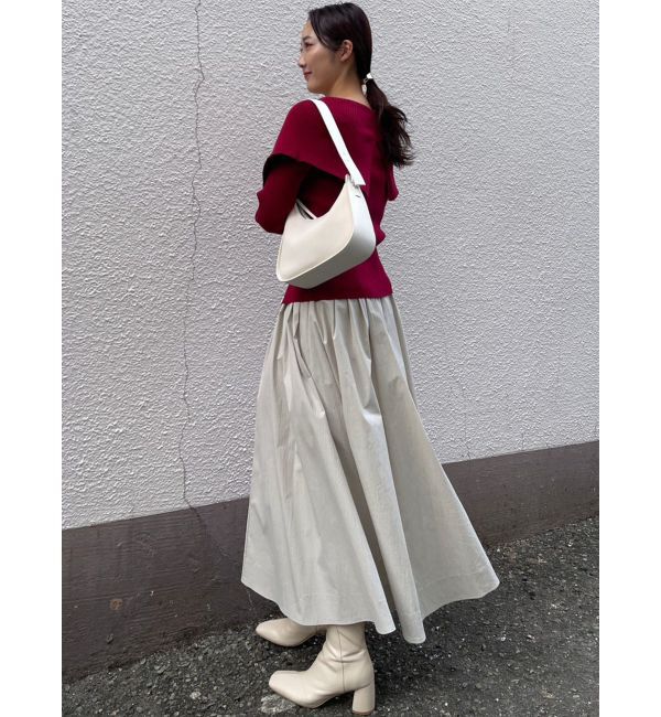 LAGUNAMOON「ビックカラーリブニットプルオーバー」|ニット・セーター|