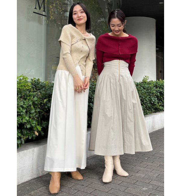 LAGUNAMOON「ビックカラーリブニットプルオーバー」|ニット・セーター|