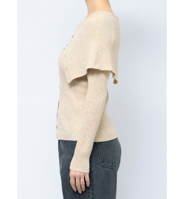 LAGUNAMOON「ビックカラーリブニットプルオーバー」|ニット・セーター|