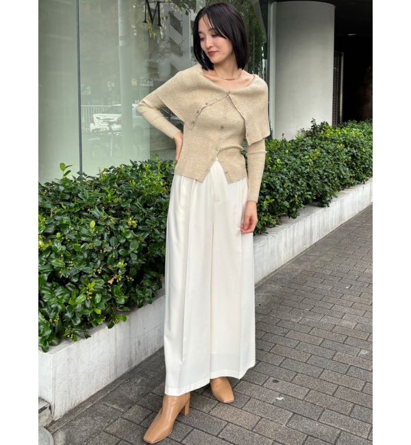 LAGUNAMOON「ビックカラーリブニットプルオーバー」|ニット・セーター|