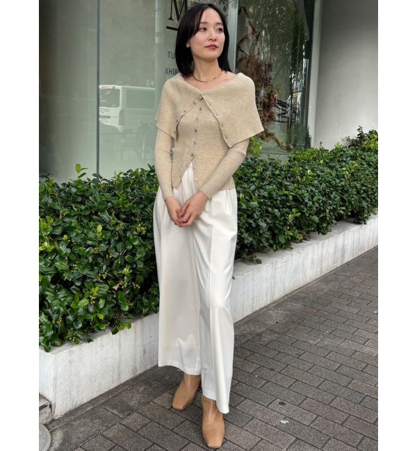 LAGUNAMOON「ビックカラーリブニットプルオーバー」|ニット・セーター|