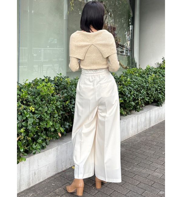 LAGUNAMOON「ビックカラーリブニットプルオーバー」|ニット・セーター|