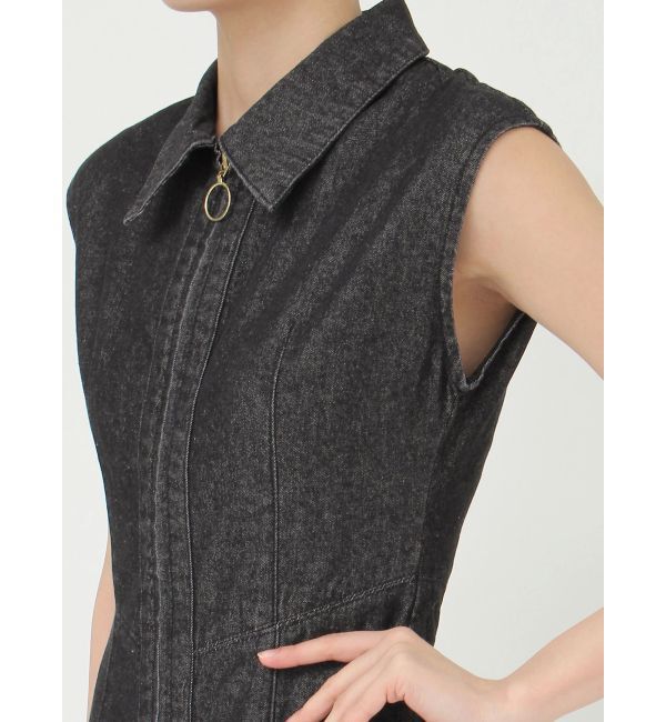 LAGUNAMOON「ZIPデニムシルエットワンピース」|ワンピース|