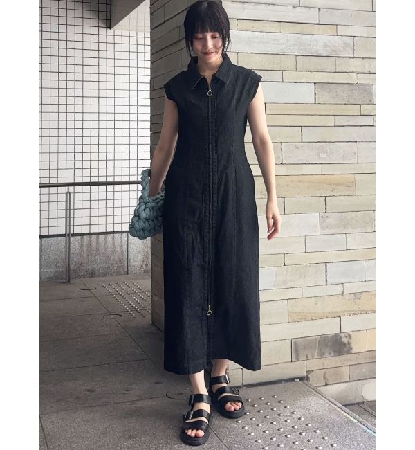 LAGUNAMOON「ZIPデニムシルエットワンピース」|ワンピース|