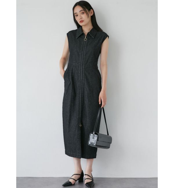 LAGUNAMOON「ZIPデニムシルエットワンピース」|ワンピース|