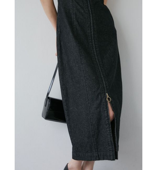 LAGUNAMOON「ZIPデニムシルエットワンピース」|ワンピース|