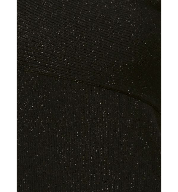 LAGUNAMOON「アシンメトリーラメブレンドニットワンピース」|ワンピース|