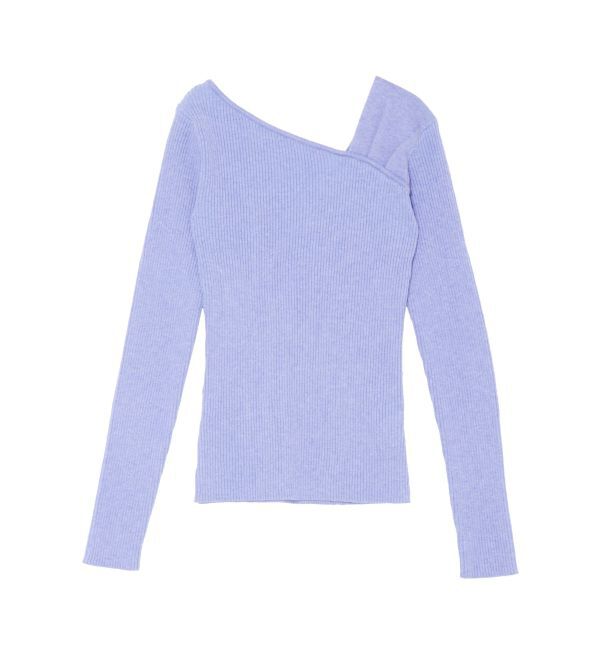 LAGUNAMOON「アシンメトリータックニットプルオーバー」|ニット・セーター|