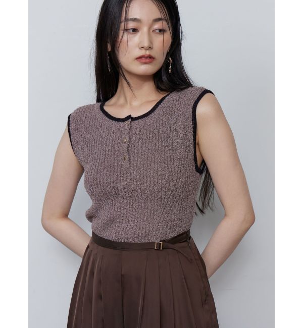 LAGUNAMOON「【追加生産】ミニマルメランジニットプルオーバー」|ニット・セーター|