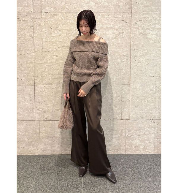 LAGUNAMOON「ウールブレンドオフショルダーニット」|ニット・セーター|