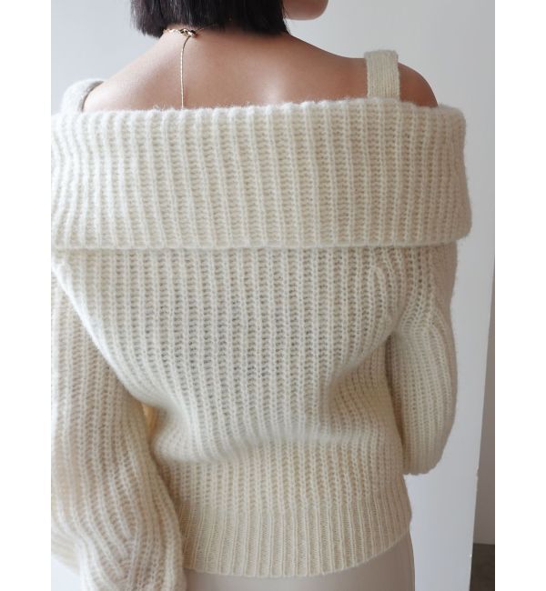 LAGUNAMOON「ウールブレンドオフショルダーニット」|ニット・セーター|