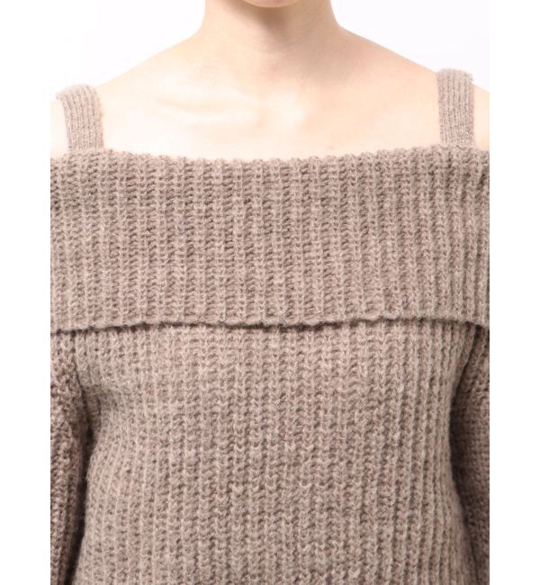 LAGUNAMOON「ウールブレンドオフショルダーニット」|ニット・セーター|