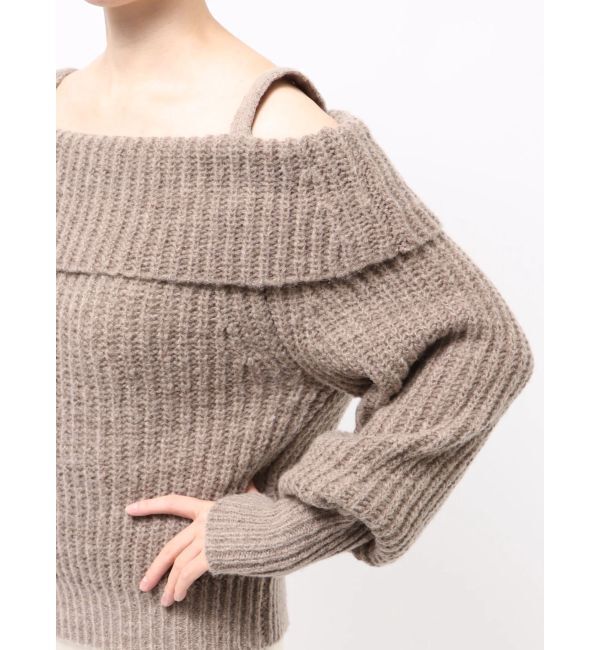 LAGUNAMOON「ウールブレンドオフショルダーニット」|ニット・セーター|