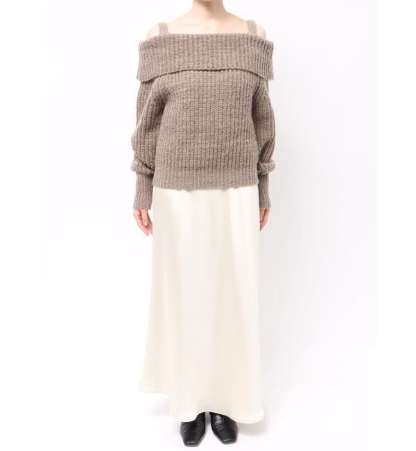 LAGUNAMOON「ウールブレンドオフショルダーニット」|ニット・セーター|