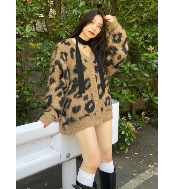 EVRIS「チョーカーリボン付リブトップス」|Tシャツ・カットソー|