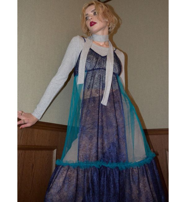 EVRIS「チョーカーリボン付リブトップス」|Tシャツ・カットソー|