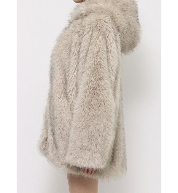 EVRIS「フェイクファーフーディコート」|その他|