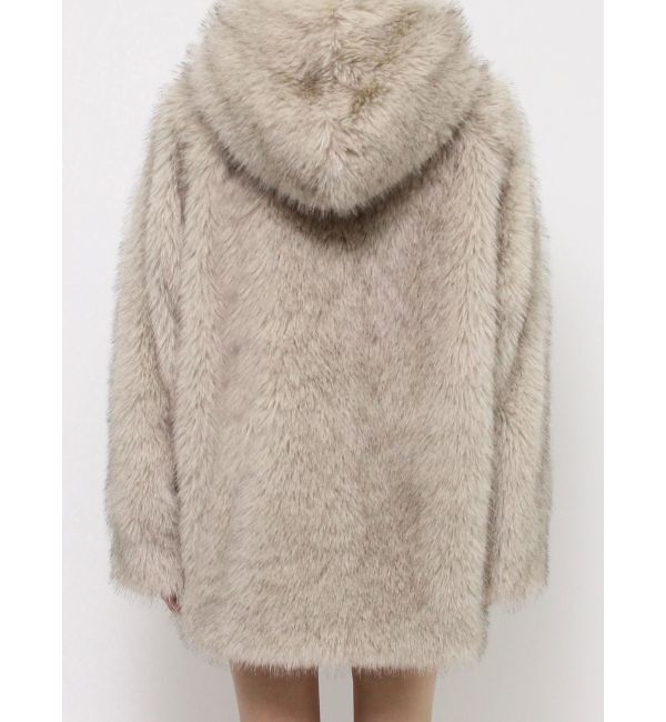 EVRIS「フェイクファーフーディコート」|その他|