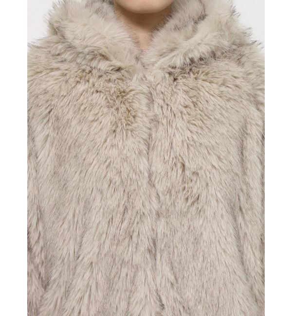 EVRIS「フェイクファーフーディコート」|その他|