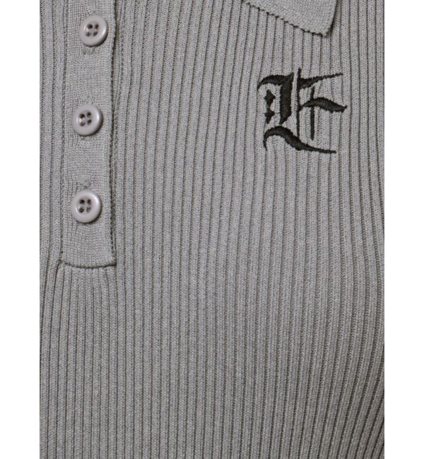 EVRIS「ロゴリブニットボディースーツ」|ニット・セーター|