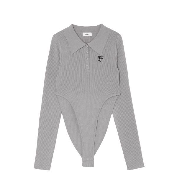 EVRIS「ロゴリブニットボディースーツ」|ニット・セーター|