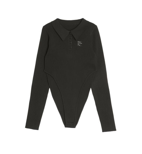 EVRIS「ロゴリブニットボディースーツ」|ニット・セーター|