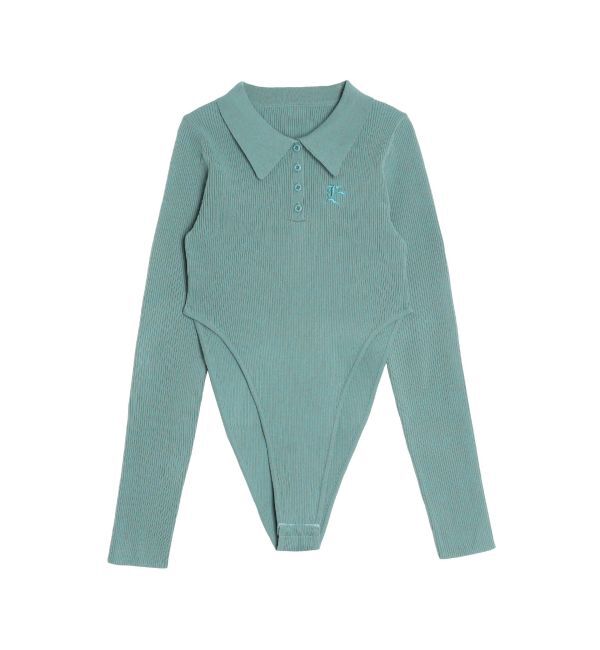 EVRIS「ロゴリブニットボディースーツ」|ニット・セーター|