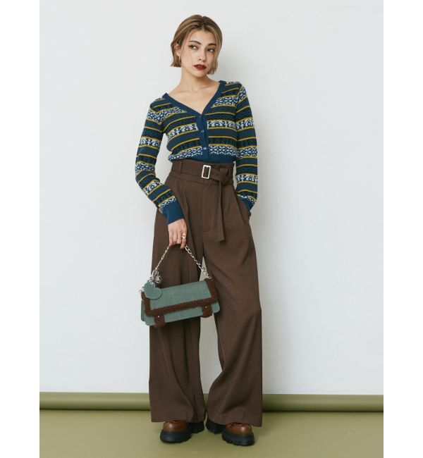 EVRIS「ハイウエストワイドパンツ」|その他|