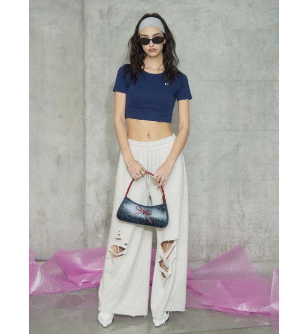 EVRIS「ワンポイントバックストラップTシャツ」|Tシャツ・カットソー|