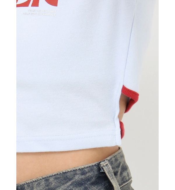 EVRIS「FLOWERストラップクロップドＴシャツ」|Tシャツ・カットソー|