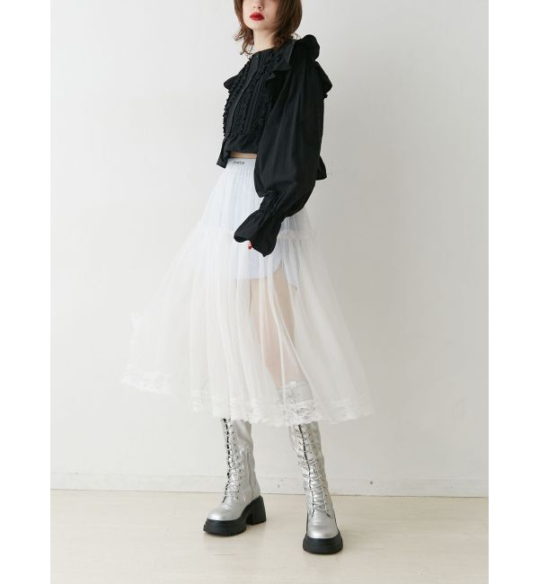 jouetie「レイヤードチュールスカート」|スカート|