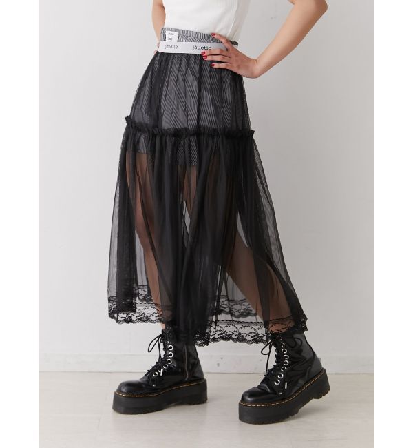 jouetie「レイヤードチュールスカート」|スカート|ブラック