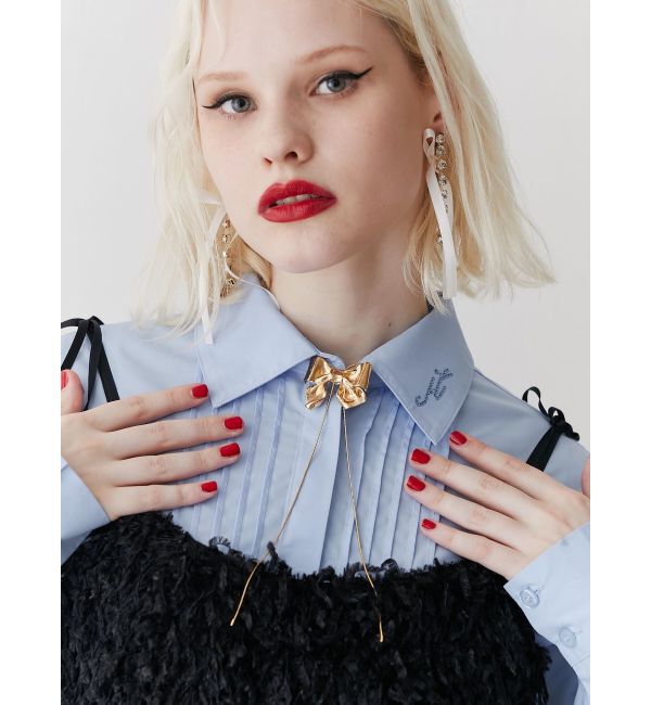 jouetie「リボンモチーフタイネックレス」|ネックレス|