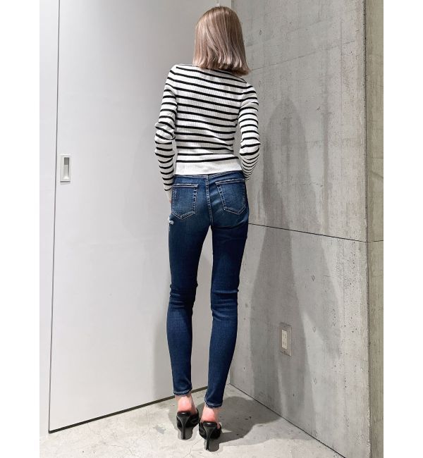 GYDA「Vネックリブニットトップス」|ニット・セーター|