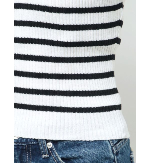 GYDA「Vネックリブニットトップス」|ニット・セーター|